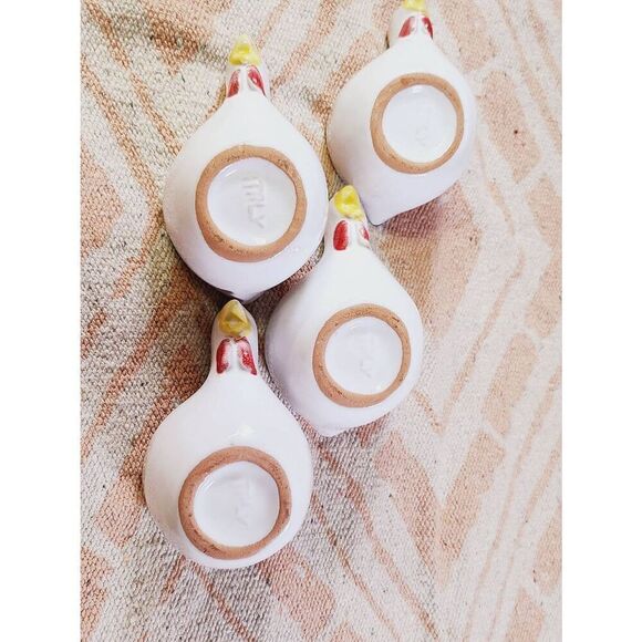 4 Little Chick Boiled Egg Holders. Made in Italy - Picture 6 of 10